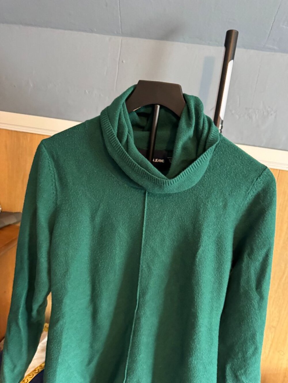 Calvin Klein Jeans Green Cowl Neck Knit Sweater Tunic XL